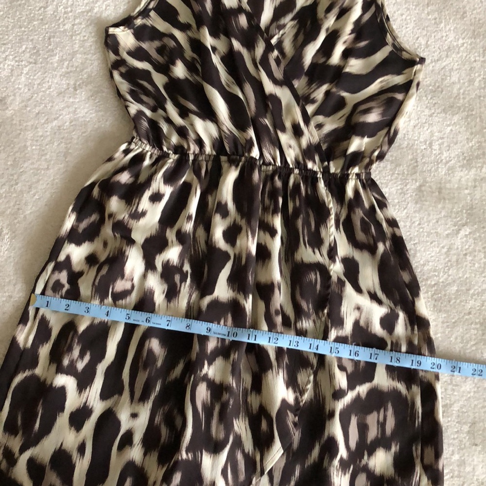 HP Anthro soprano animal print faux wrap dress - Picture 7 of 10